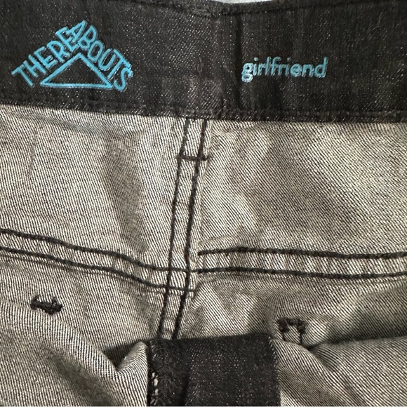 Black Relaxed Fit Jeans with Subtle Sheen - Picture 7 of 7